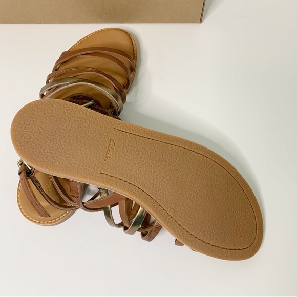 Clarks Karsea Ankle Tan Combo Women’s Sandals - Picture 2 of 4